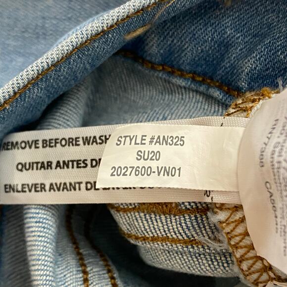 Madewell Slim Wide Leg Jeans Size 27 Eastwick Blue Crop Stretch Denim Staple - Picture 12 of 14